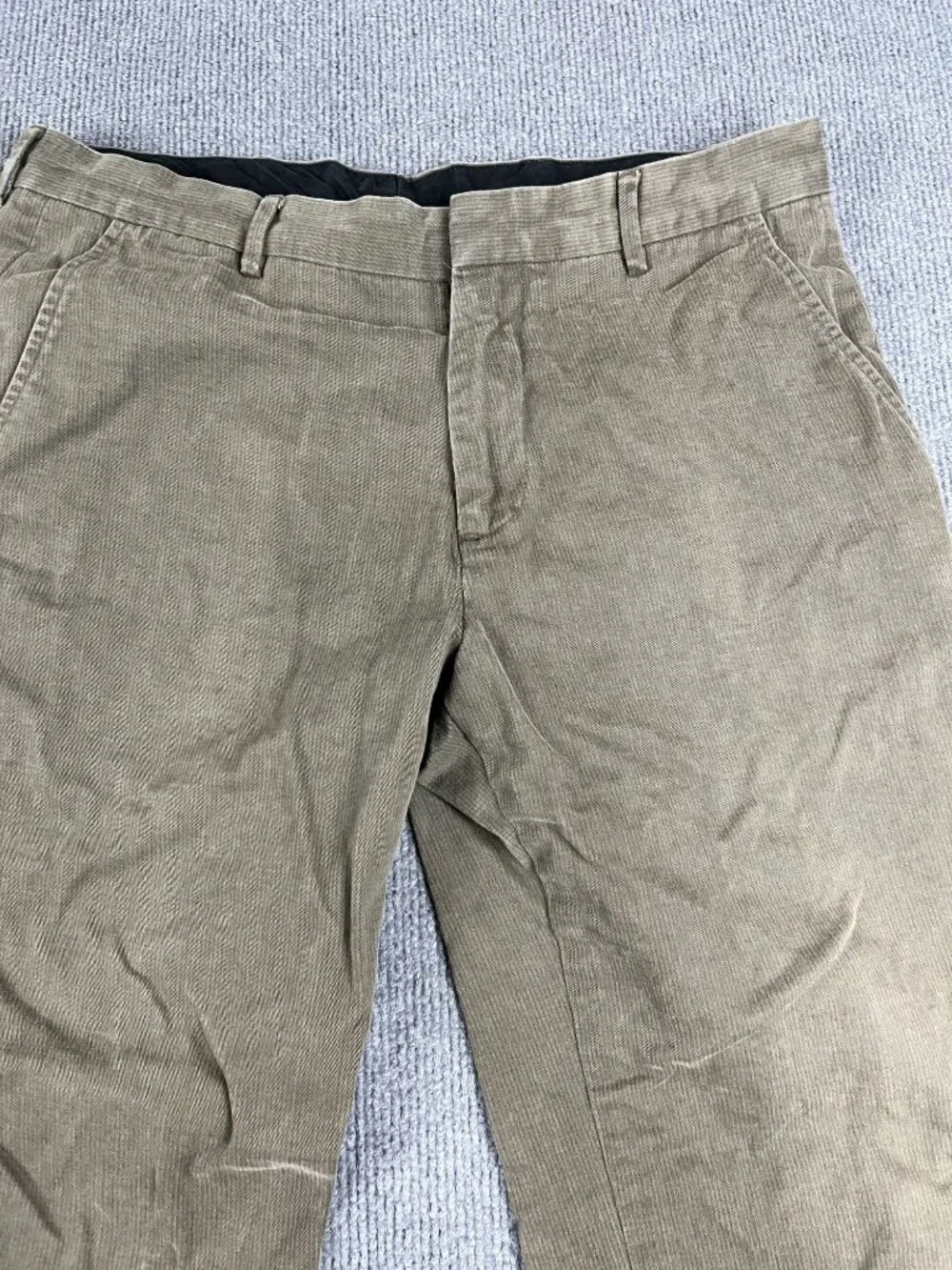 Banana Republic Mens 33x34 Brown Straight Chino Pants Corduroy
